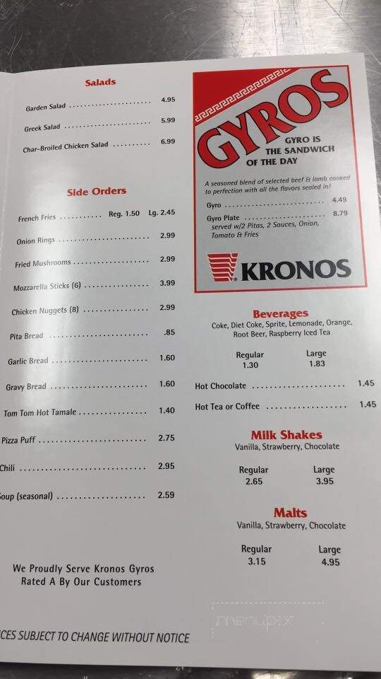 Markellas Gyros - Oak Forest, IL menu_pic