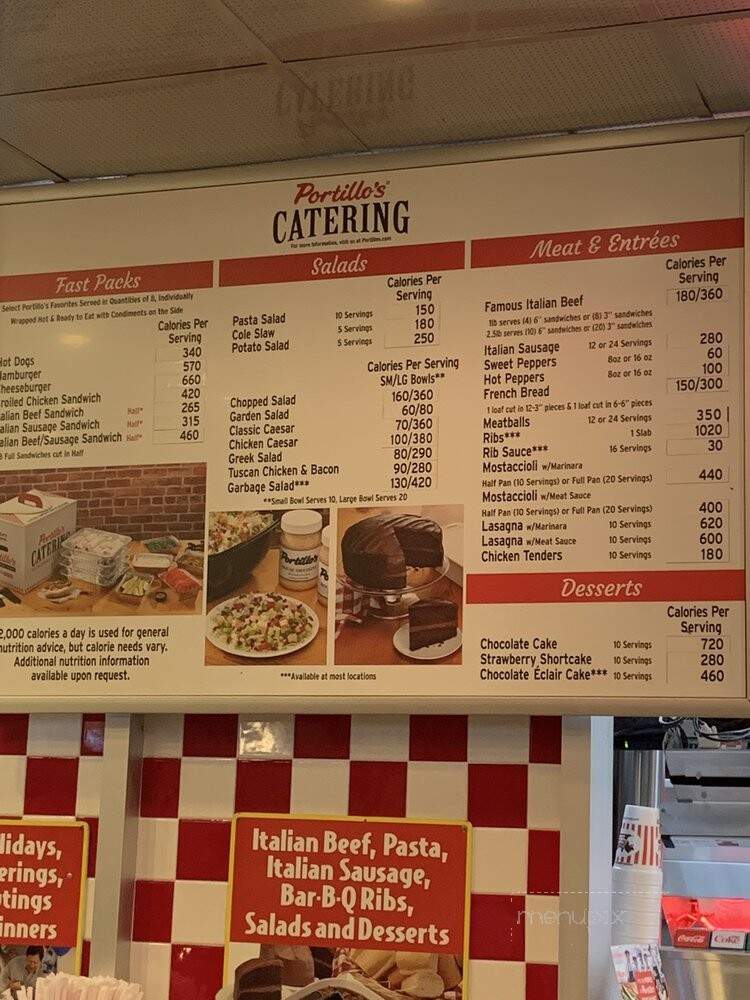 Portillo's Hot Dogs - Crestwood, IL menu_pic