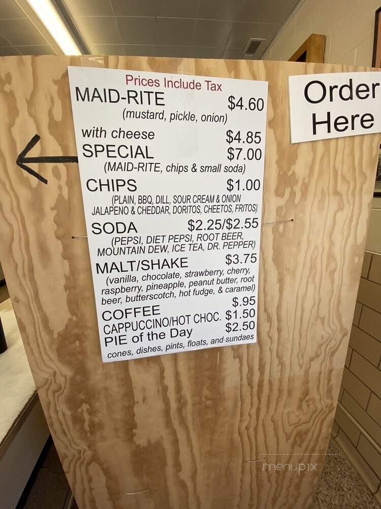 Taylor's Maid-Rite - Marshalltown, IA menu_pic