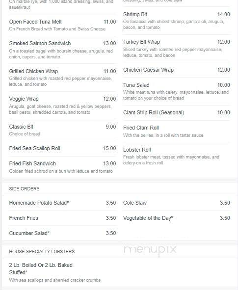 Mattakeese Wharf - Barnstable, MA menu_pic