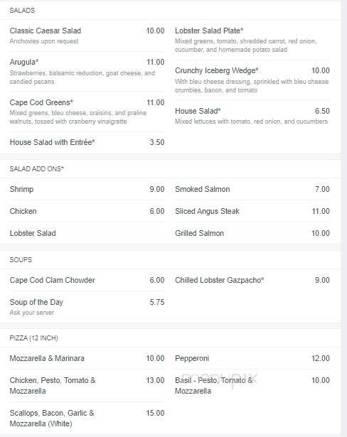 Mattakeese Wharf - Barnstable, MA menu_pic