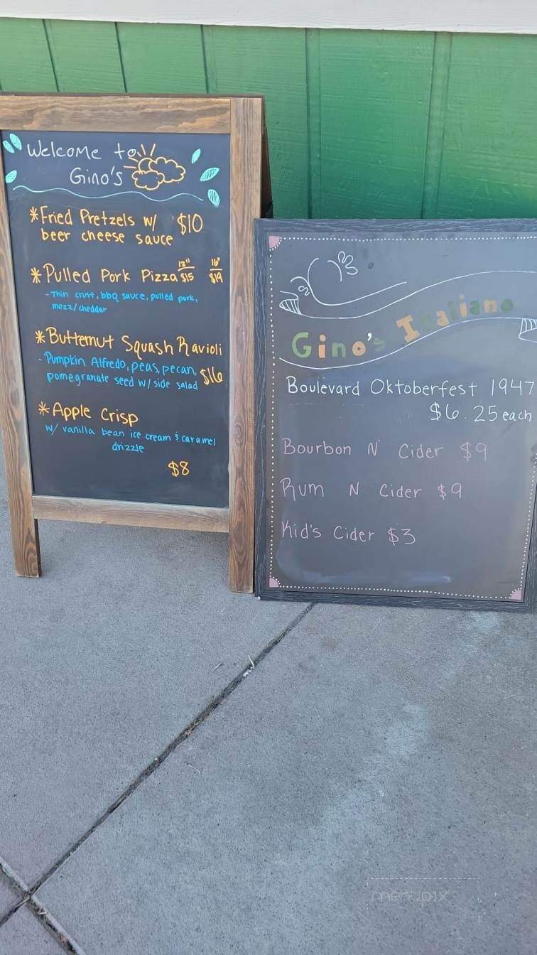 Gino's Italian Cuisine - Kearney, MO menu_pic