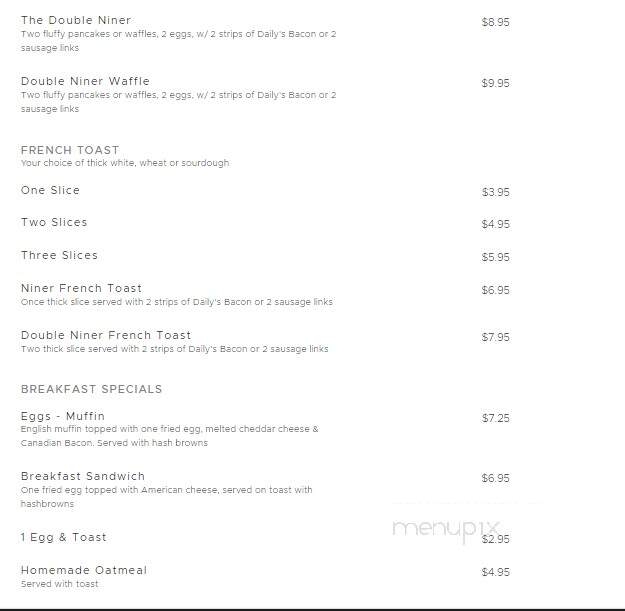 49'er Diner - Livingston, MT menu_pic