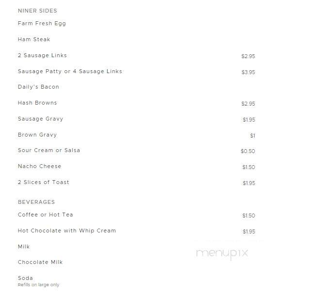 49'er Diner - Livingston, MT menu_pic