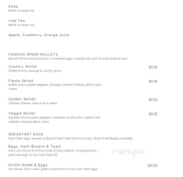 49'er Diner - Livingston, MT menu_pic
