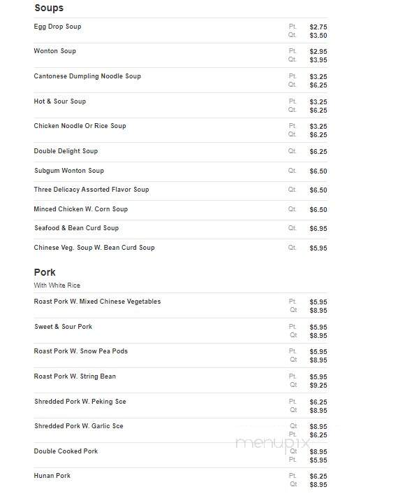 China Inn - Rome, NY menu_pic