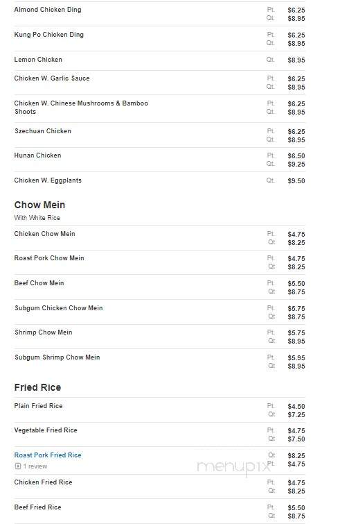 China Inn - Rome, NY menu_pic
