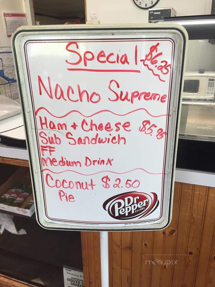 Badger Den - Elmore City, OK menu_pic