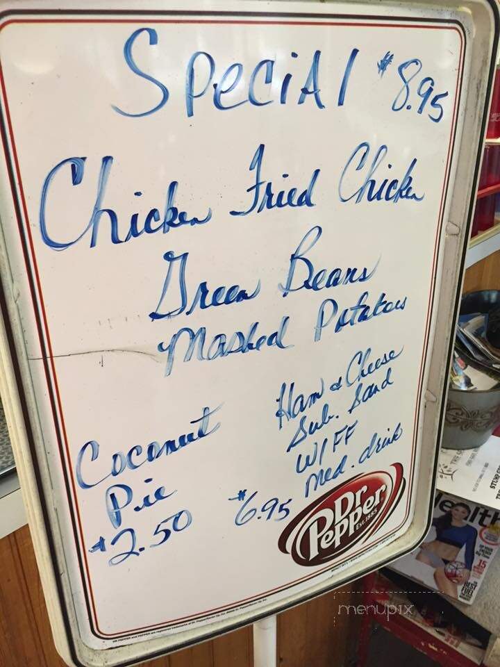 Badger Den - Elmore City, OK menu_pic
