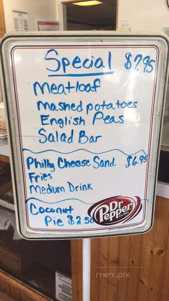 Badger Den - Elmore City, OK menu_pic