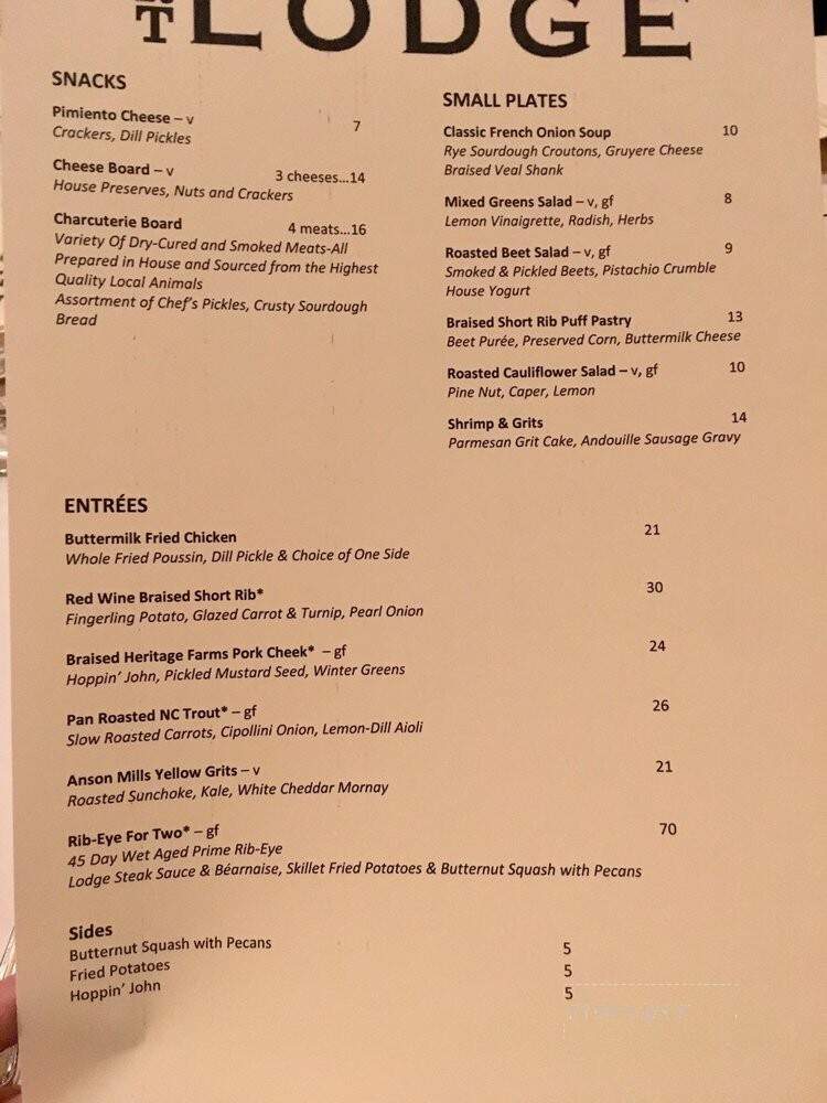 Ruby Tuesday Lodge - Maryville, TN menu_pic