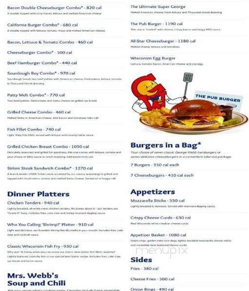 George Webb - Peshtigo, WI menu_pic