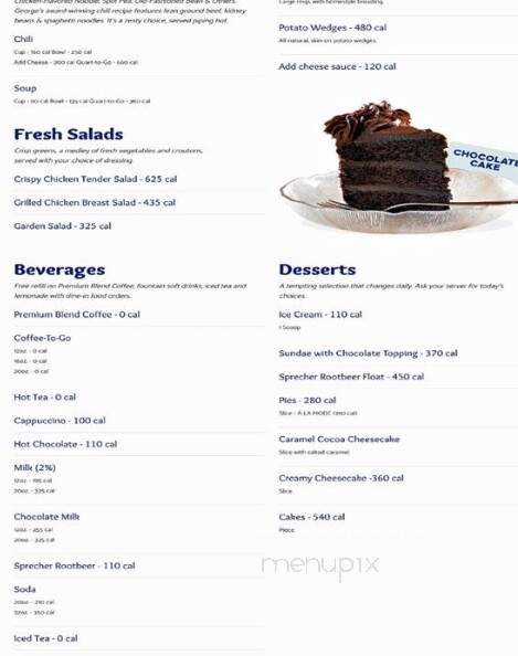George Webb - Peshtigo, WI menu_pic