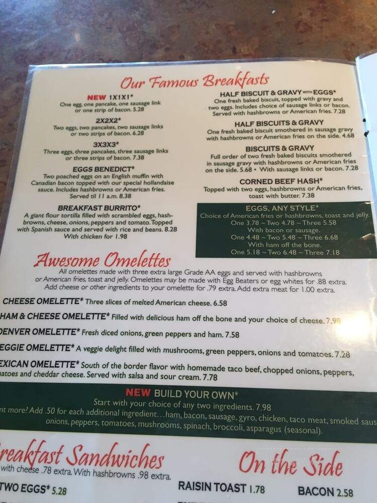 Ray's Family Restaurant - Edgerton, WI menu_pic