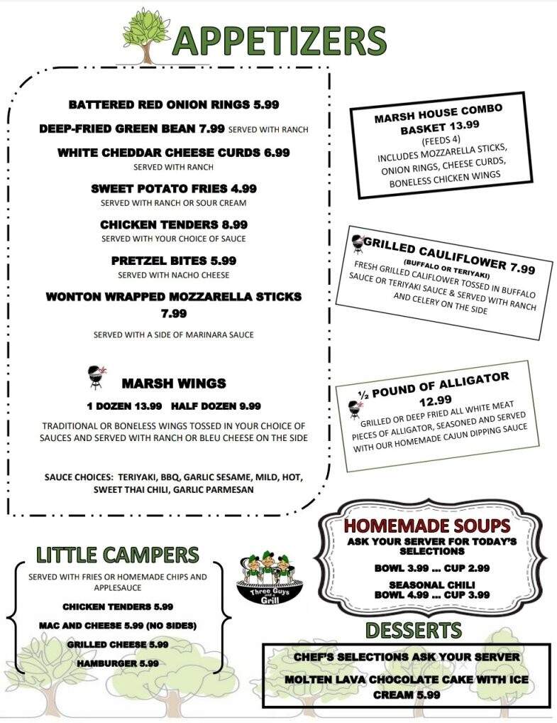 Three Guys & A Grill - Elkhart Lake, WI menu_pic