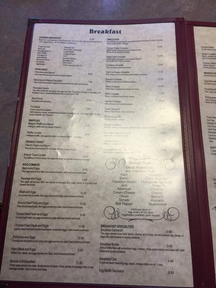 2nd Street Grill - Benicia, CA menu_pic
