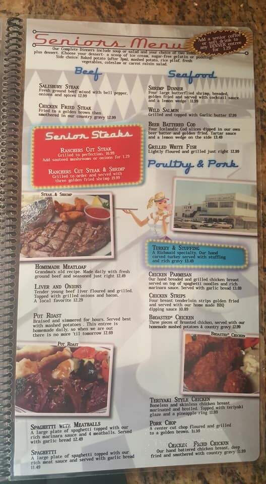 Richmaid Restaurant - Lodi, CA menu_pic