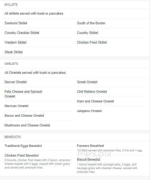 Paragon Family Restaurant - Greeley, CO menu_pic
