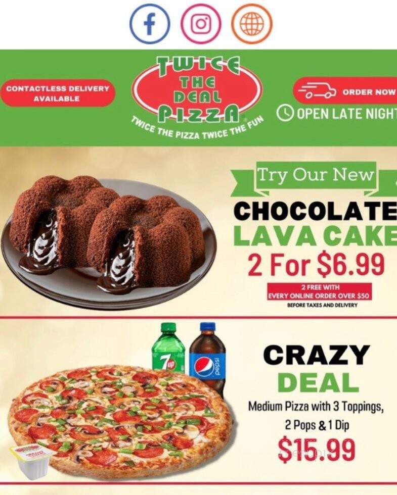 Twice The Deal Pizza - Acton, ON menu_pic
