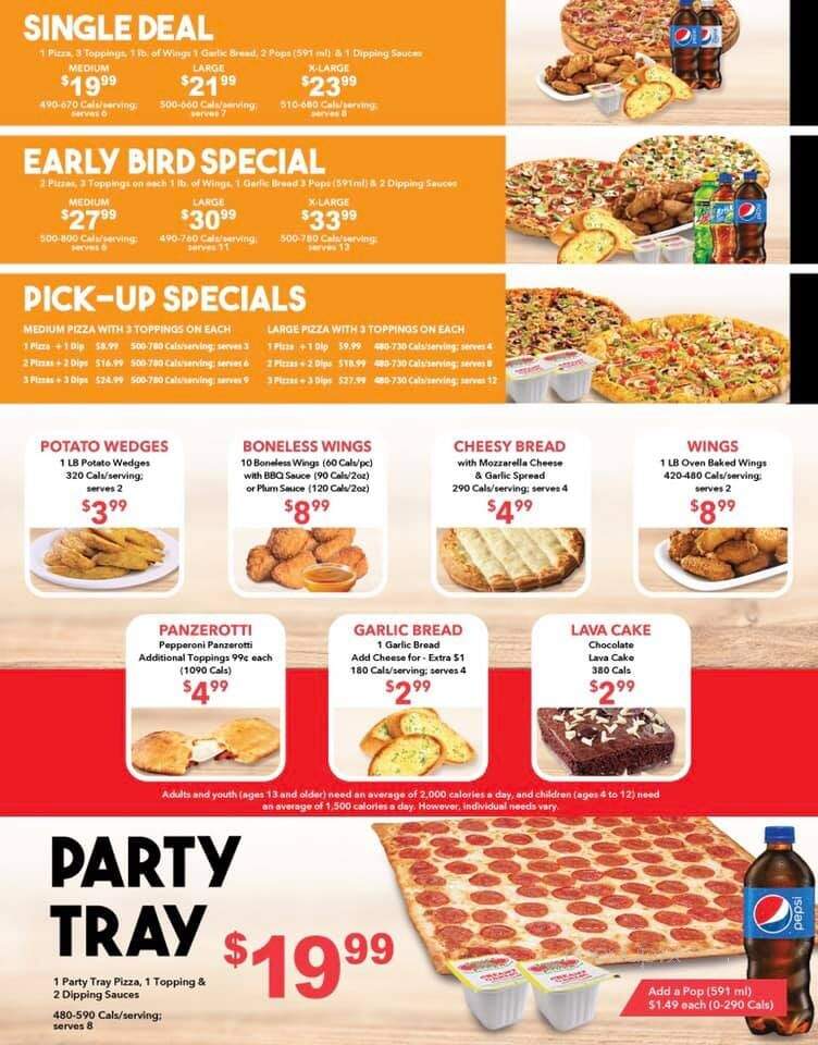 Twice The Deal Pizza - Acton, ON menu_pic