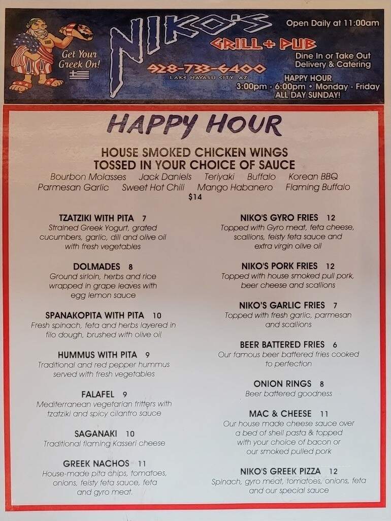 Niko's Grill and Pub - Lake Havasu City, AZ