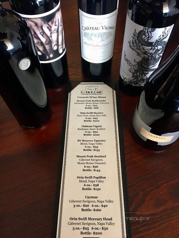 Cotton Calf Kitchen - Braselton, GA menu_pic