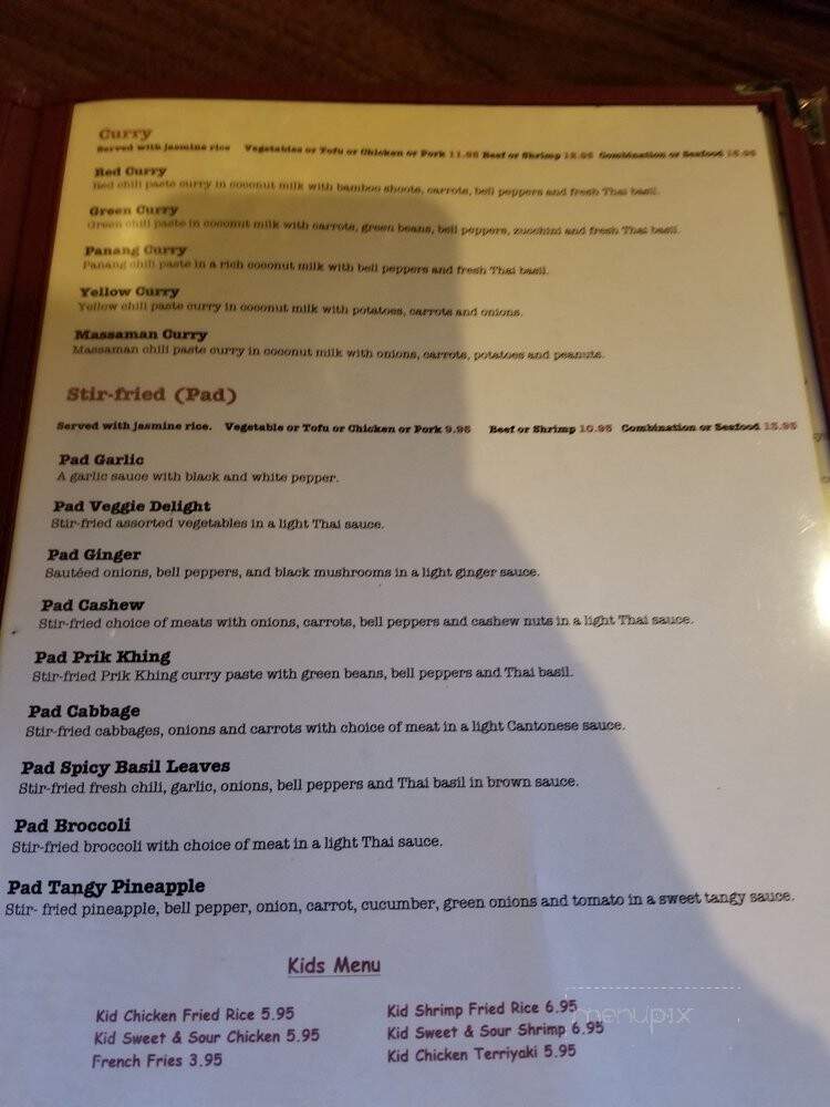 Charm Thai Kitchen and Sushi Bar - Mobile, AL menu_pic