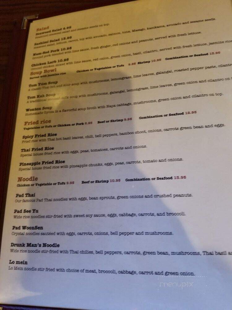 Charm Thai Kitchen and Sushi Bar - Mobile, AL menu_pic