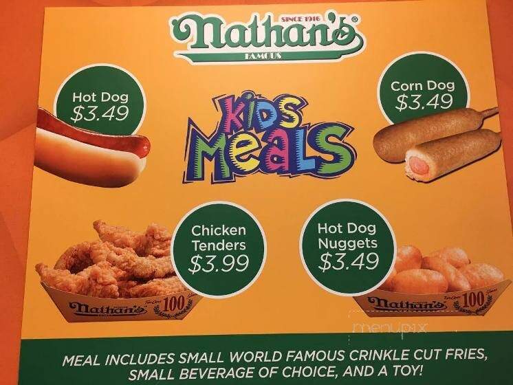 Nathan's Famous - Champlain, NY menu_pic