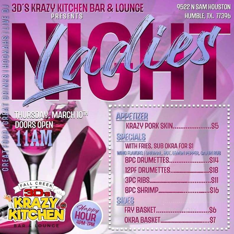 3D's Krazy Kitchen - Houston, TX menu_pic