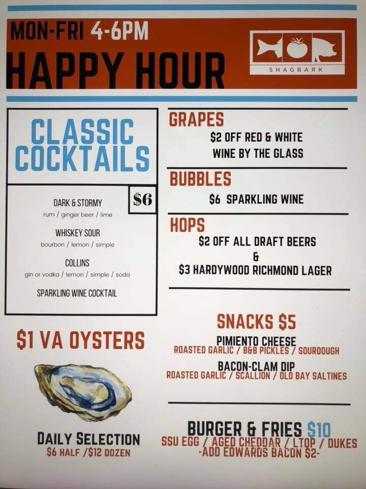 Shagbark - Richmond, VA menu_pic