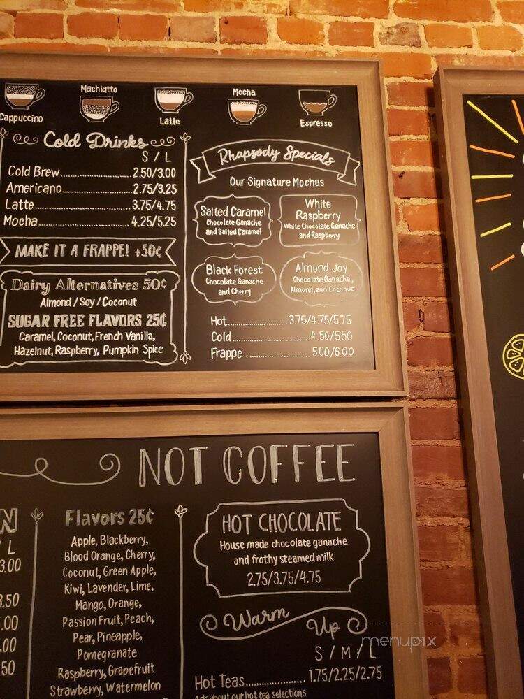 The Baker's Rhapsody - Dowagiac, MI menu_pic