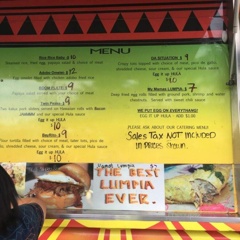 Hula Truck - San Francisco, CA menu_pic