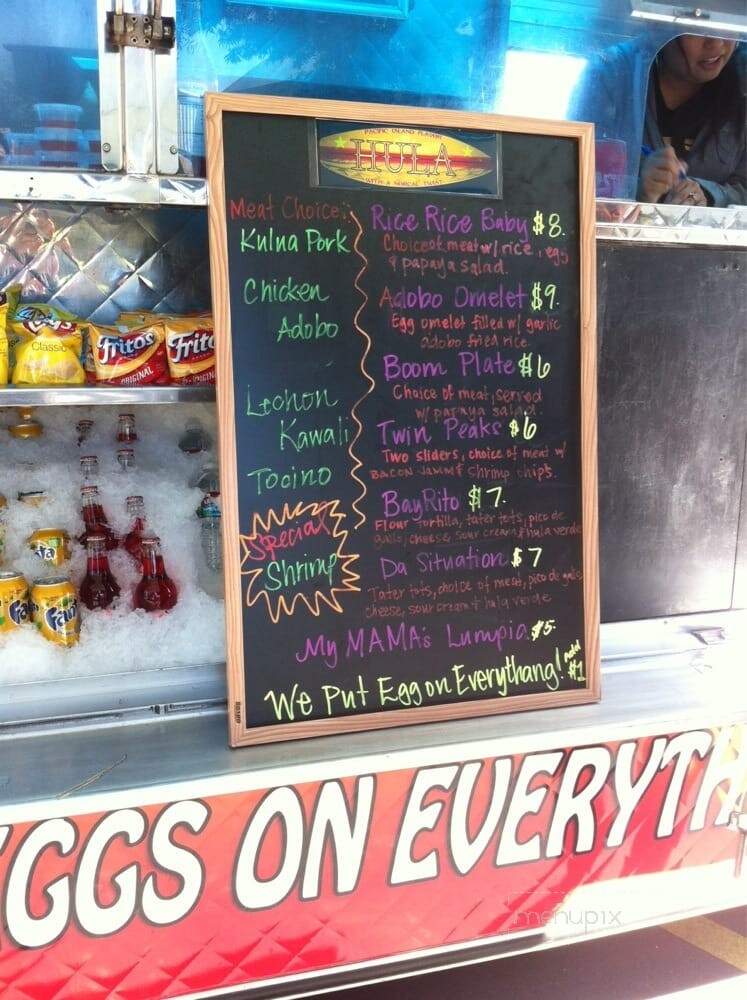 Hula Truck - San Francisco, CA menu_pic