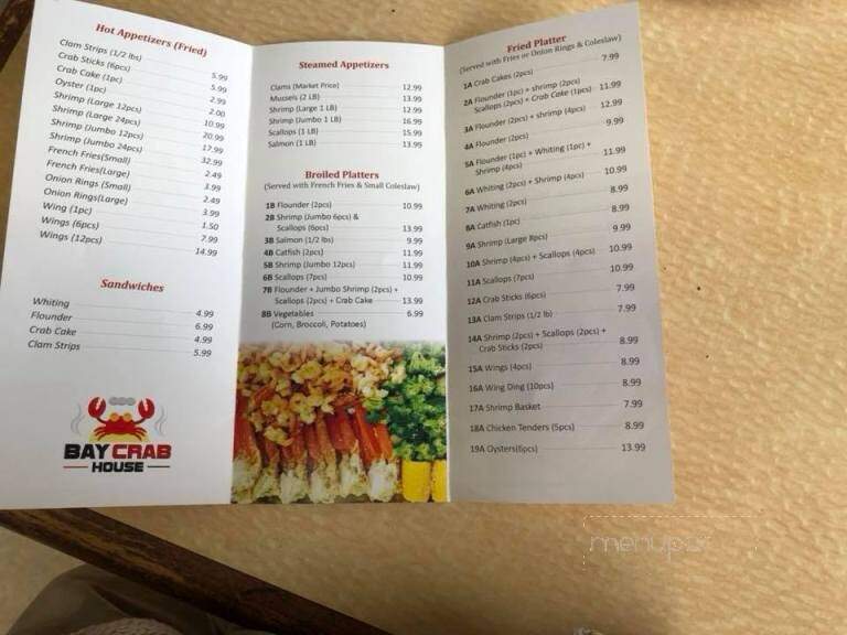 Bay Crab House - Norristown, PA menu_pic
