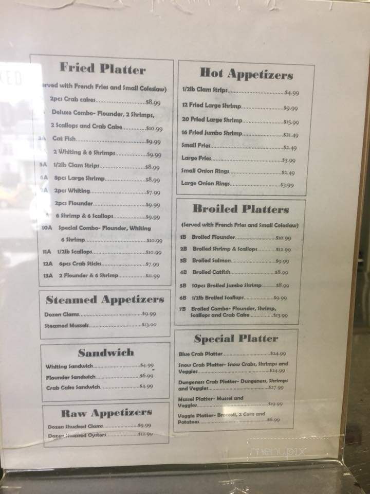 Bay Crab House - Norristown, PA menu_pic