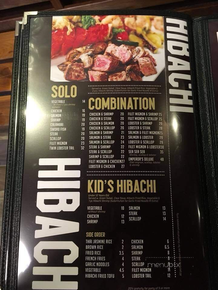 Masa Hibachi and Sushi - Wyomissing, PA menu_pic