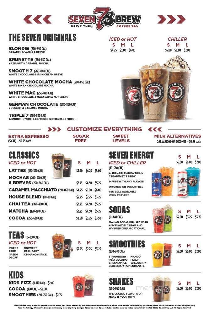 7 Brew Coffee - Springdale, AR menu_pic