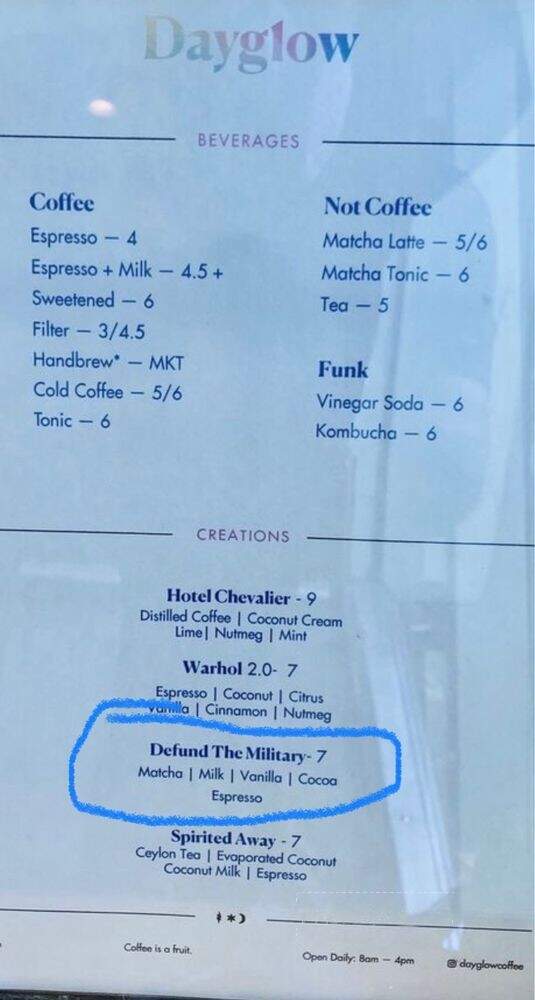 Dayglow - West Hollywood, CA menu_pic