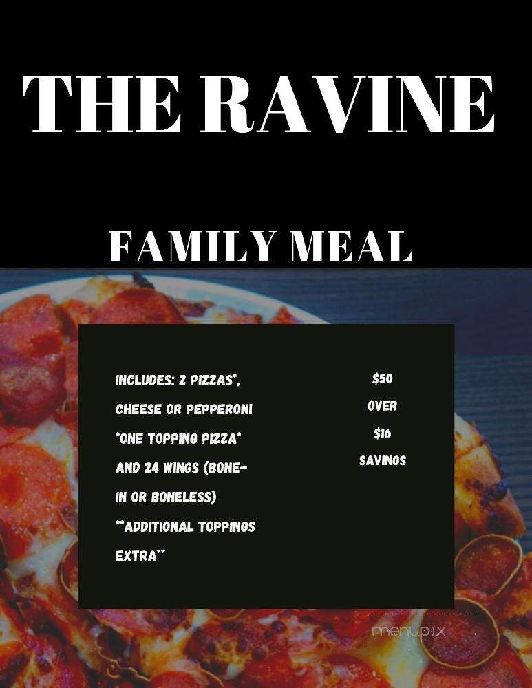 The Ravine on Sixteen - Esparto, CA menu_pic