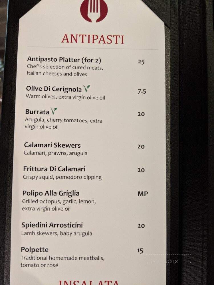 La Forchetta - Burnaby, BC menu_pic