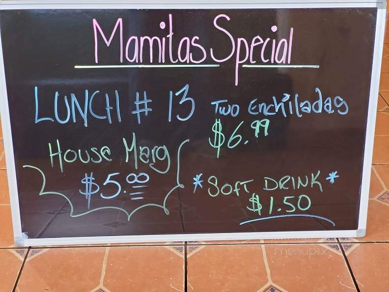 Mamitas Family Mexican Restaurant - Colorado Springs, CO menu_pic