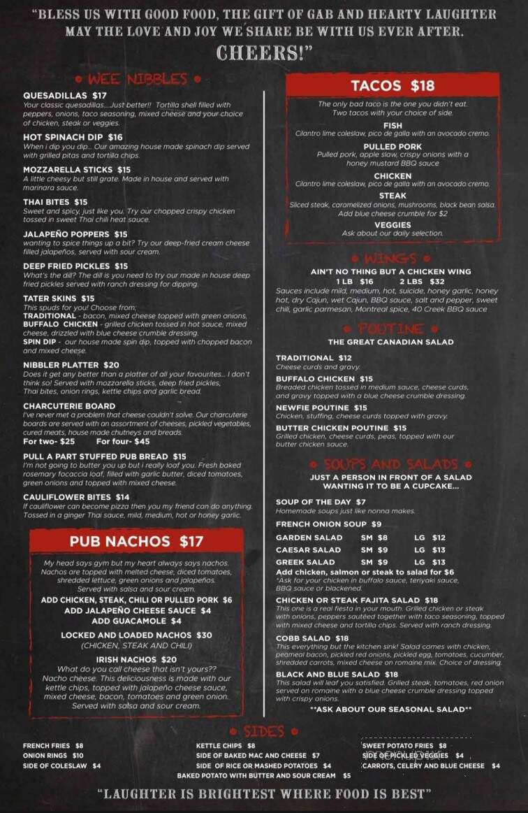 Butcher and Banker - Fonthill, ON menu_pic