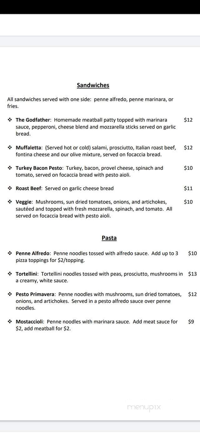 Ohana Pizzeria - Fulton, MO menu_pic