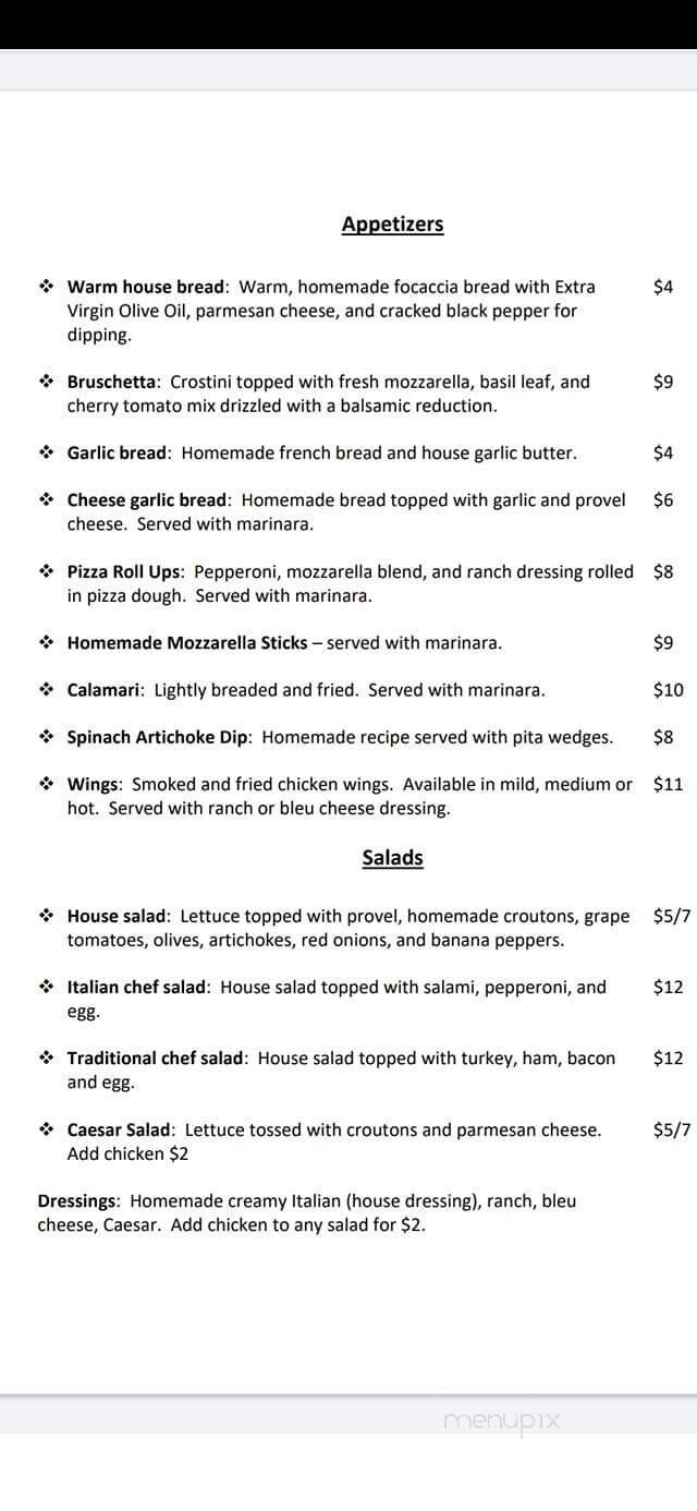 Ohana Pizzeria - Fulton, MO menu_pic