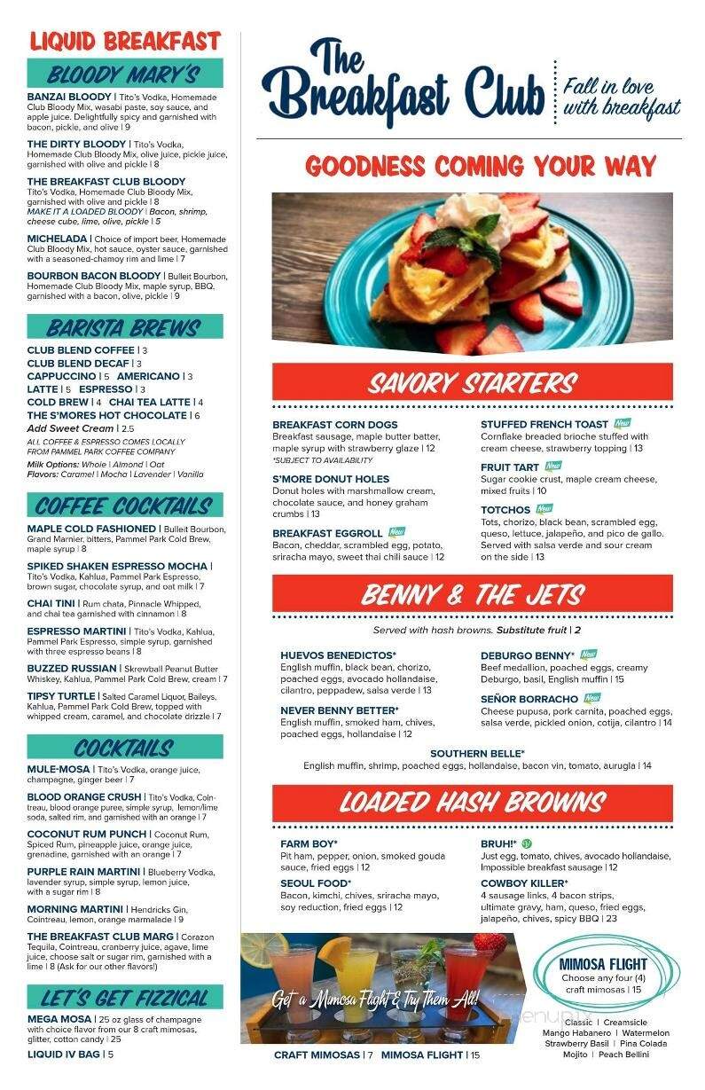 The Breakfast Club - Des Moines, IA menu_pic