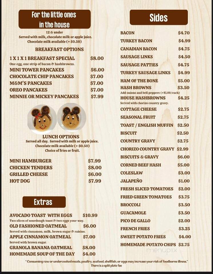 Mr. Breakfast Restaurant - Hoffman Estates, IL menu_pic