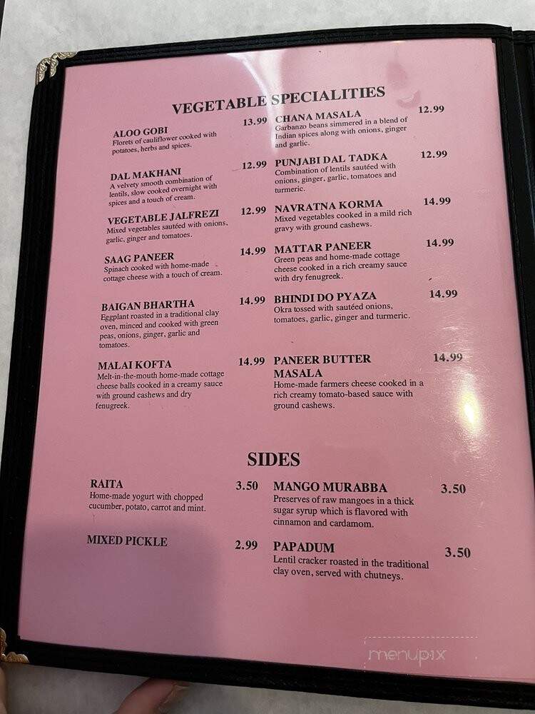 Naan and Dosa - Albuquerque, NM menu_pic