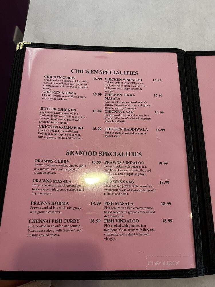 Naan and Dosa - Albuquerque, NM menu_pic