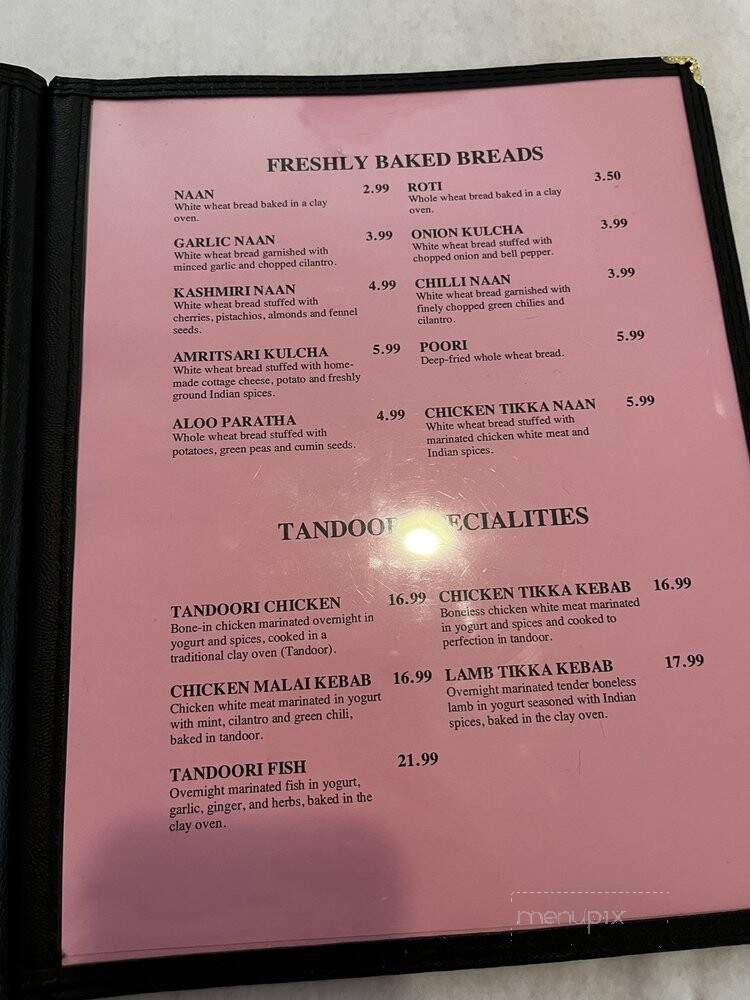 Naan and Dosa - Albuquerque, NM menu_pic